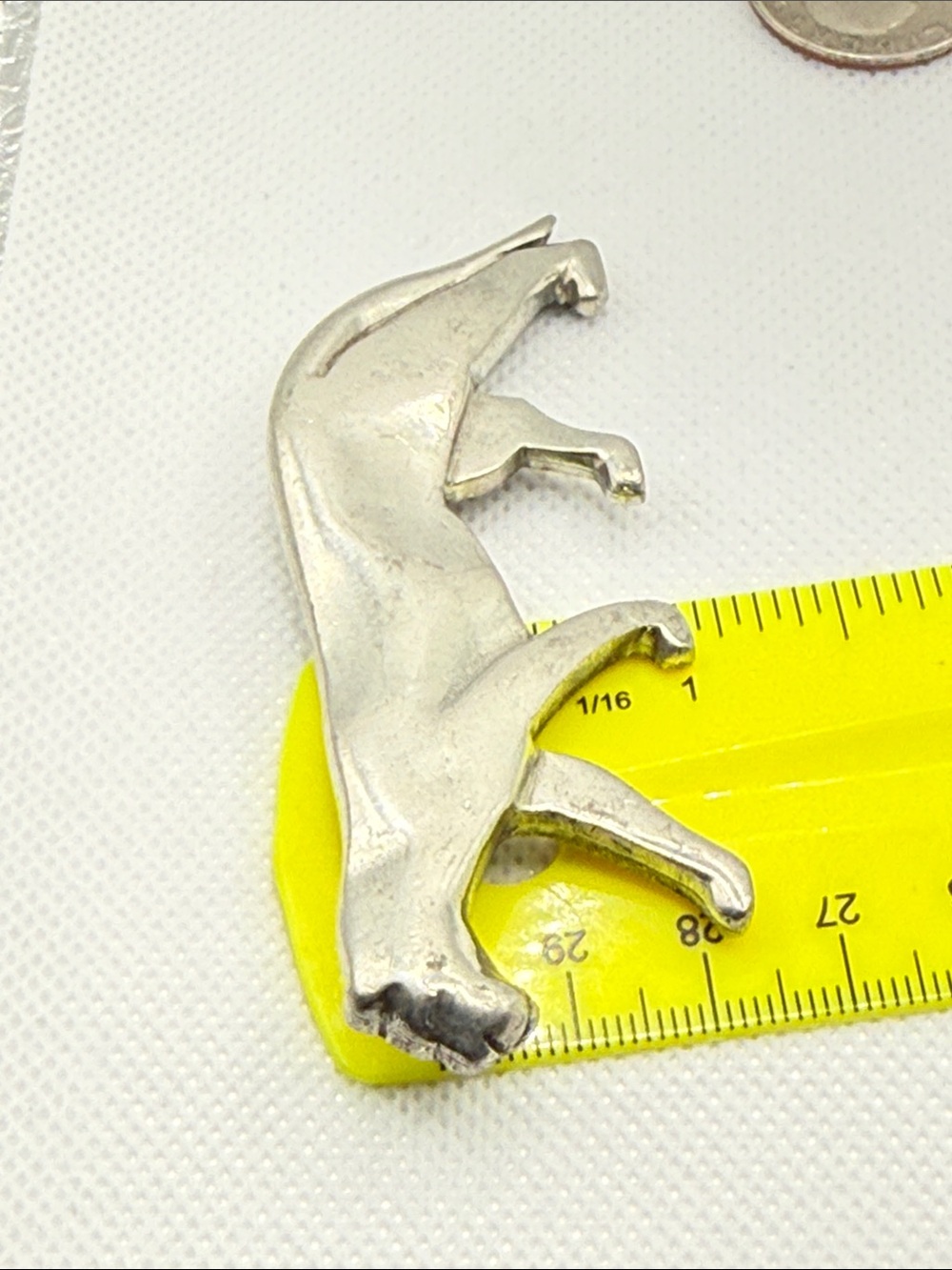 Vintage Made in England Silver Tone Panther Brooch Pin rare find - Picture 15 of 15